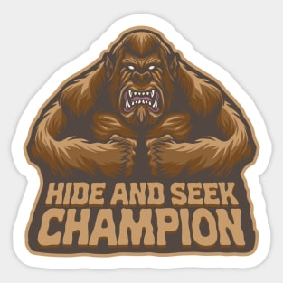 Hide and Seek Champion Sticker